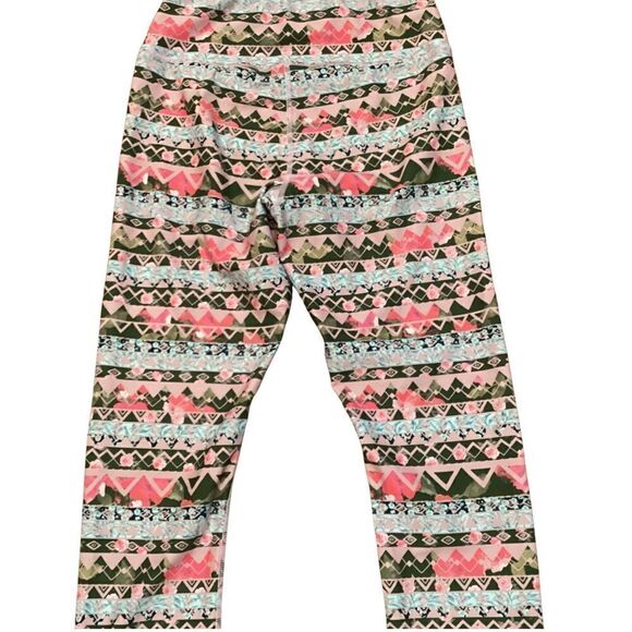 Pure Barre Geometric Full Length Athletic Leggings Multicolor Small - Picture 5 of 11